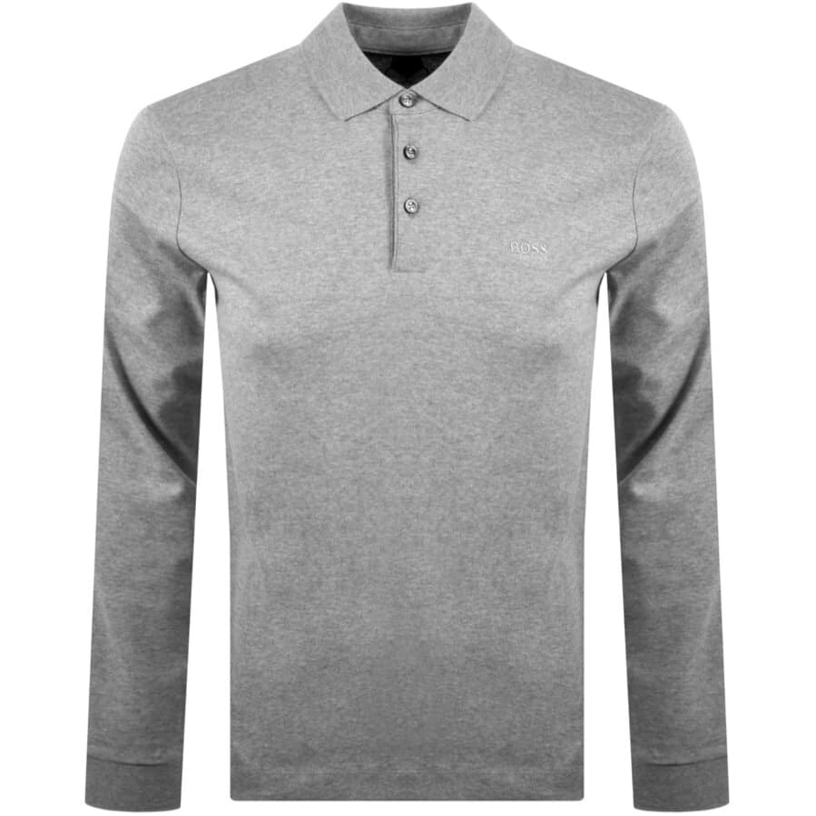 BOSS Pado 11 Long Sleeved Polo T Shirt 