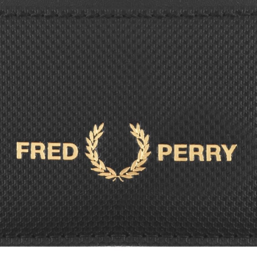 Alternative Image for ProductFred Perry Leather Textured Card Holder Black3