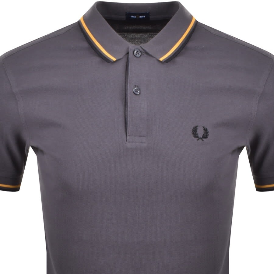 Alternative Image for ProductFred Perry Twin Tipped Polo T Shirt Grey2