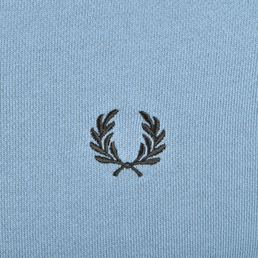 Alternative Image for ProductFred Perry Half Zip Sweatshirt Blue3