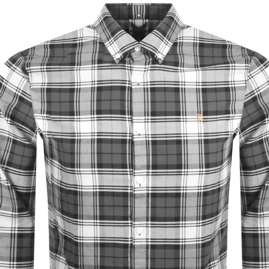 Alternative Image for ProductFarah Vintage Brewer Check Long Sleeve Shirt Grey2