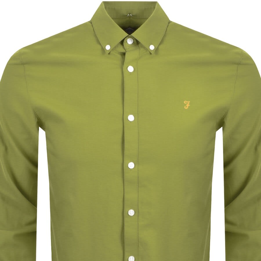 Alternative Image for ProductFarah Vintage Brewer Long Sleeve Shirt Green2