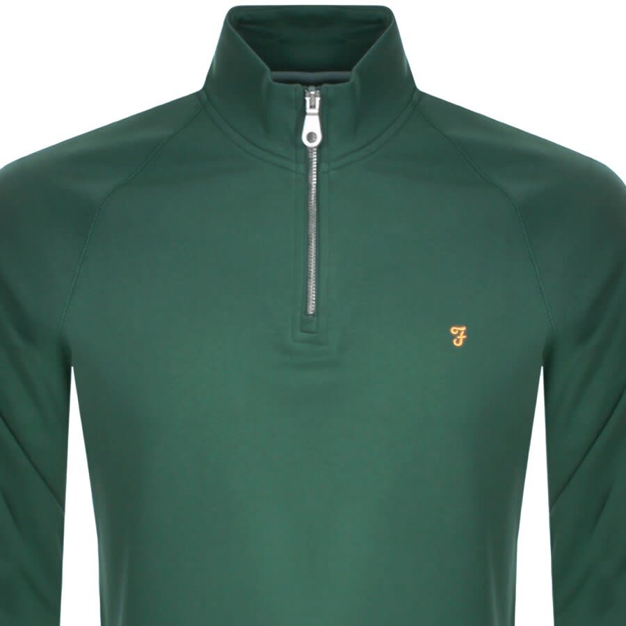 Alternative Image for ProductFarah Vintage Jim Half Zip Sweatshirt Green2