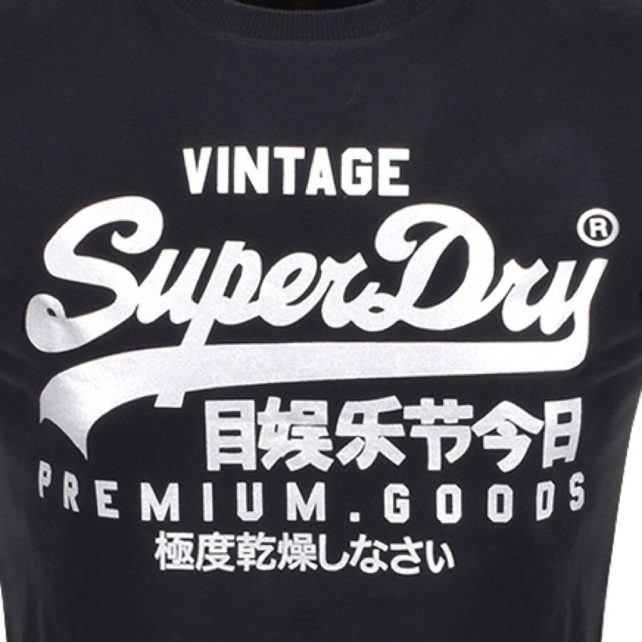 Alternative Image for ProductSuperdry Tonal Logo T Shirt Navy3