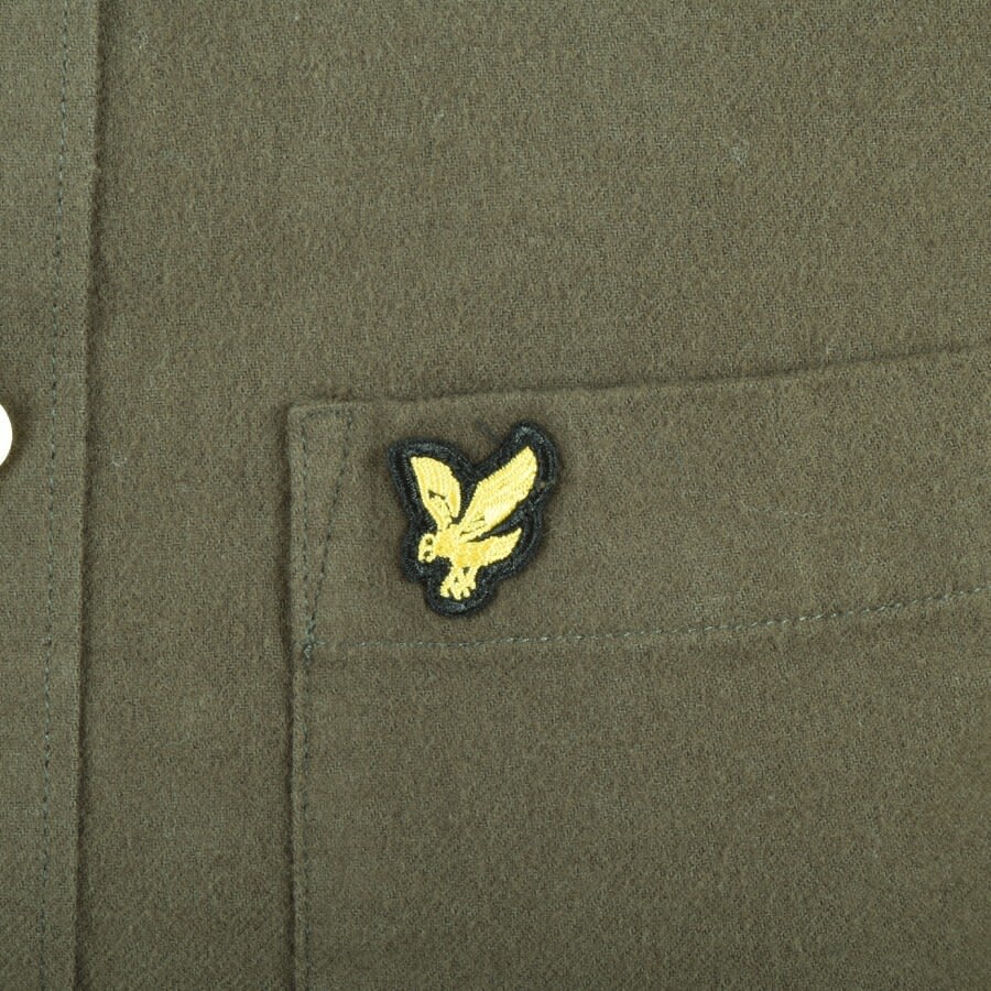 Alternative Image for ProductLyle And Scott Brushed Twill Long Sleeve Shirt Gre3