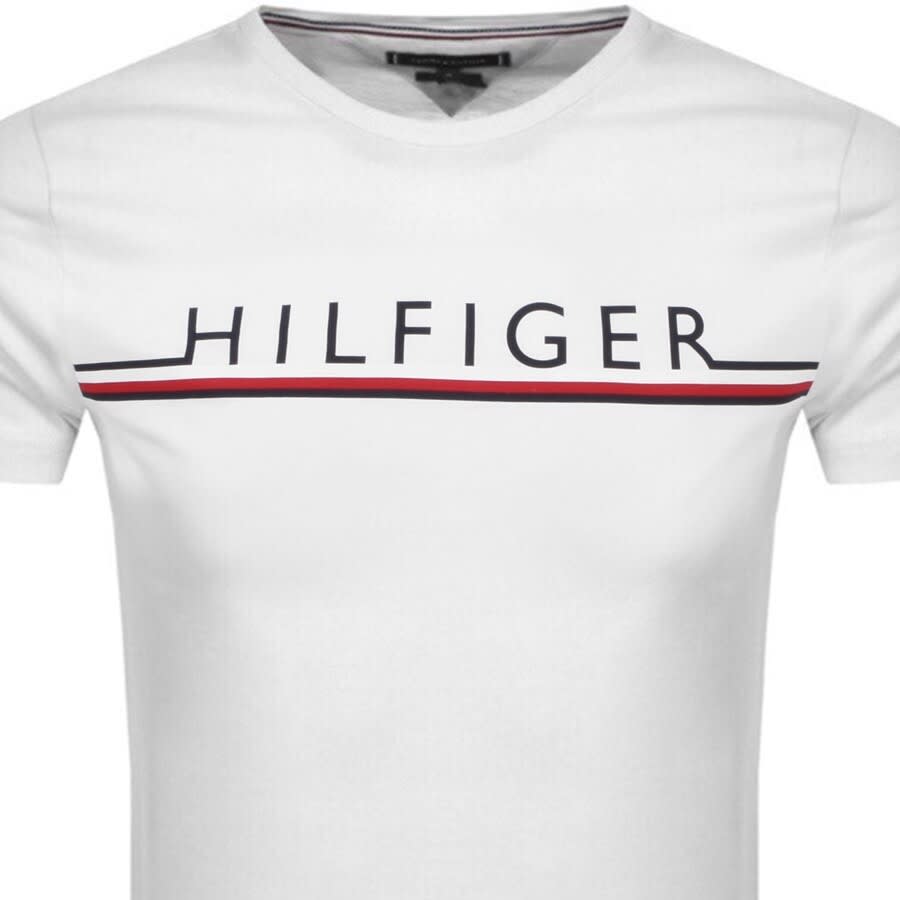 Alternative Image for ProductTommy Hilfiger Corp Stripe T Shirt White2