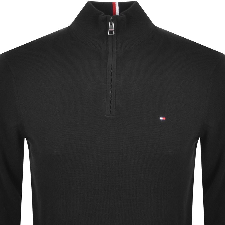 Alternative Image for ProductTommy Hilfiger Half Zip Knit Jumper Black2