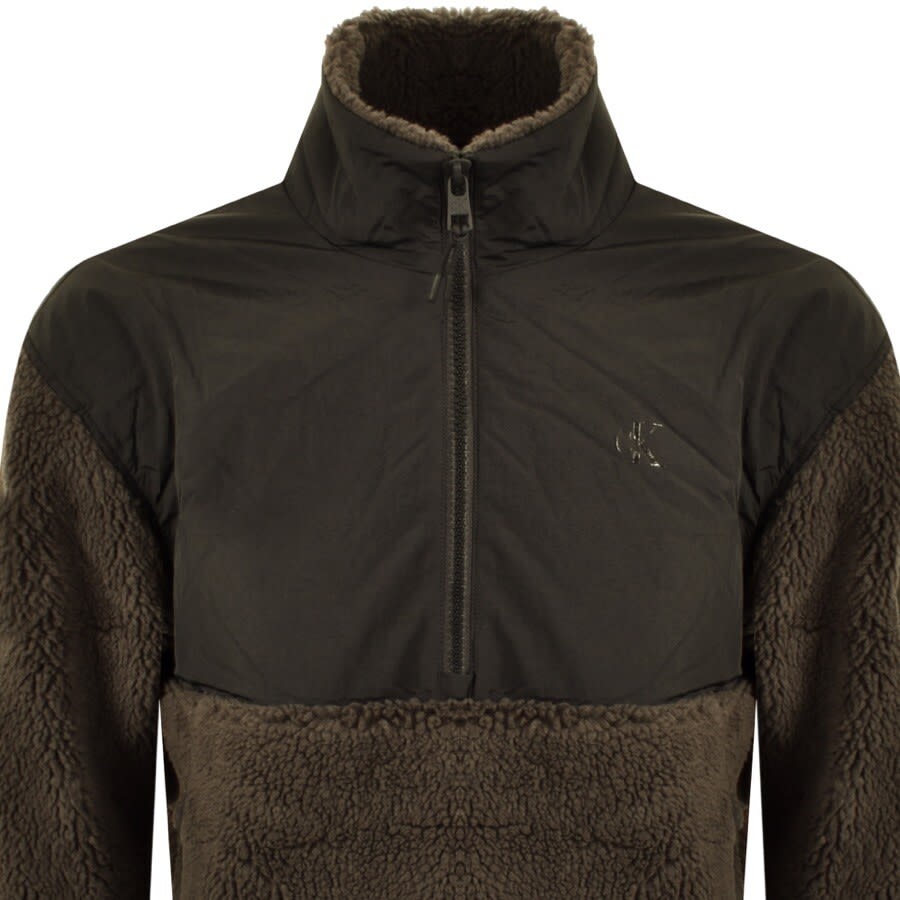 Alternative Image for ProductCalvin Klein Mixed Media Sherpa Jacket Black2