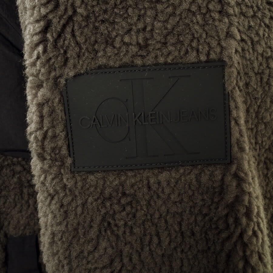 Alternative Image for ProductCalvin Klein Mixed Media Sherpa Jacket Black3