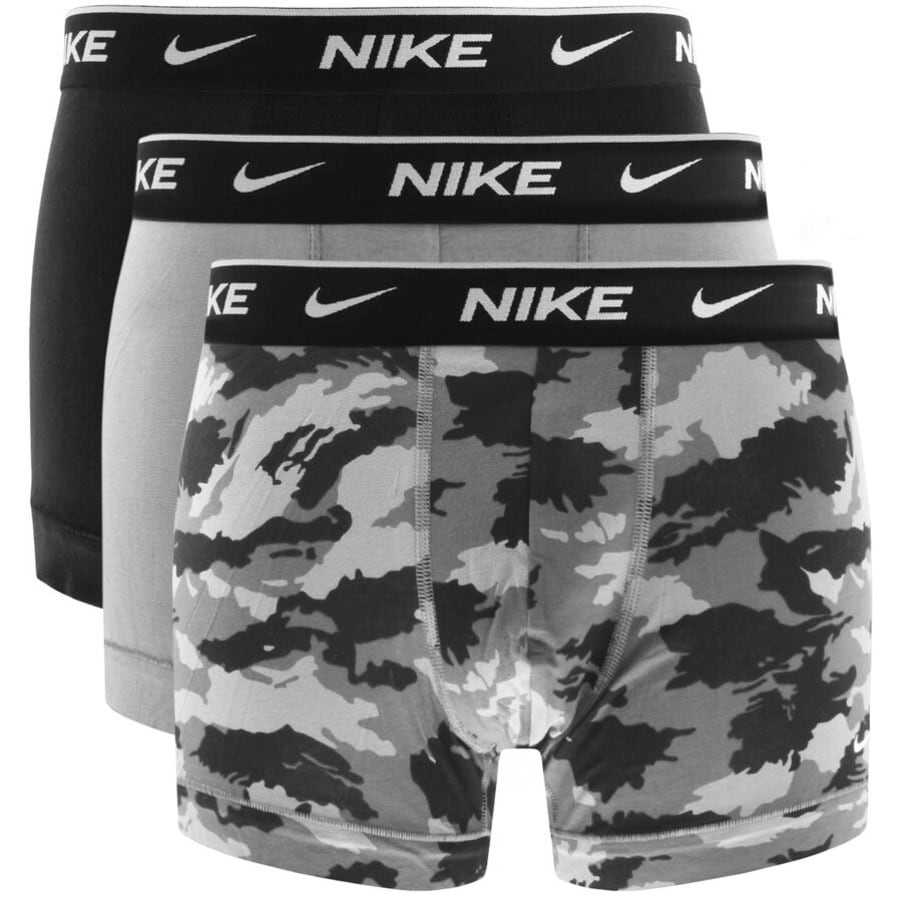 Alternative Image for ProductNike Logo 3 Pack Boxer Trunks Black1