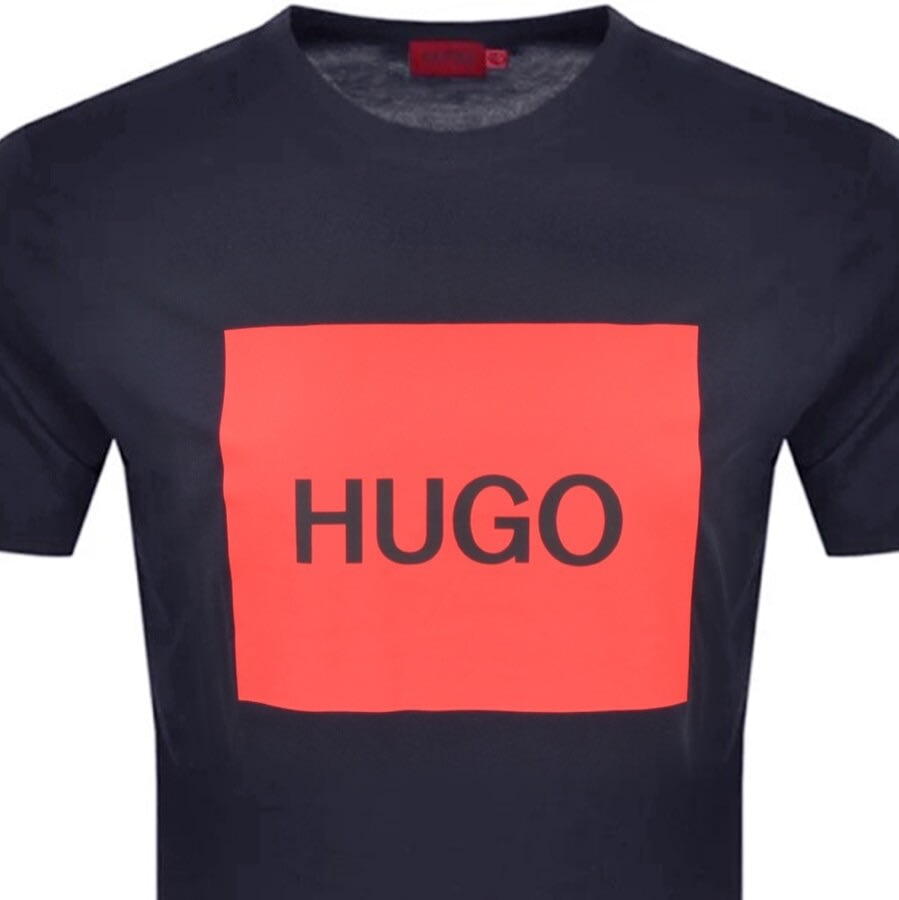 Alternative Image for ProductHUGO Dulive Crew Neck T Shirt Navy2