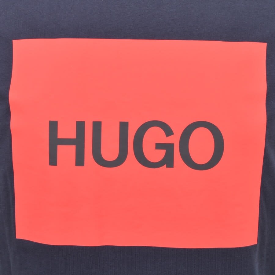 Alternative Image for ProductHUGO Dulive Crew Neck T Shirt Navy3