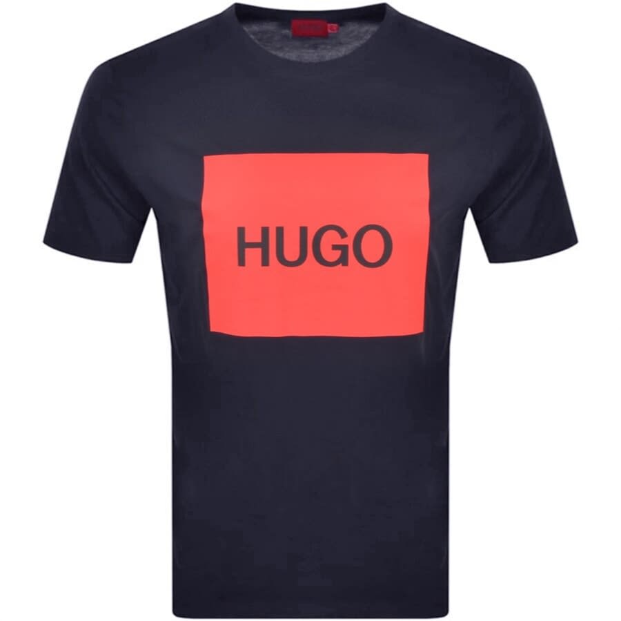 Alternative Image for ProductHUGO Dulive Crew Neck T Shirt Navy1