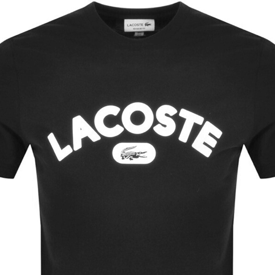 Alternative Image for ProductLacoste Crew Neck Logo T Shirt Black2
