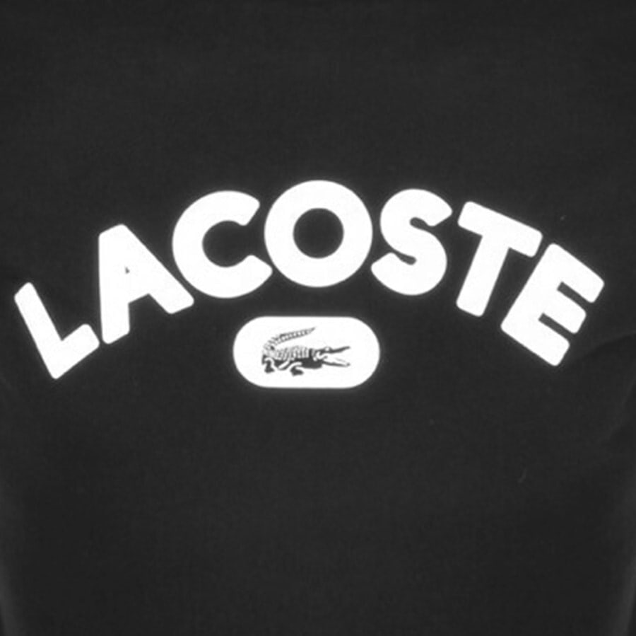 Alternative Image for ProductLacoste Crew Neck Logo T Shirt Black3