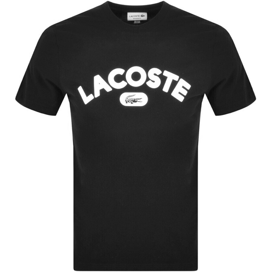 Alternative Image for ProductLacoste Crew Neck Logo T Shirt Black1