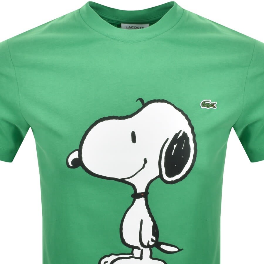 Alternative Image for ProductLacoste X Peanuts Logo T Shirt Green2