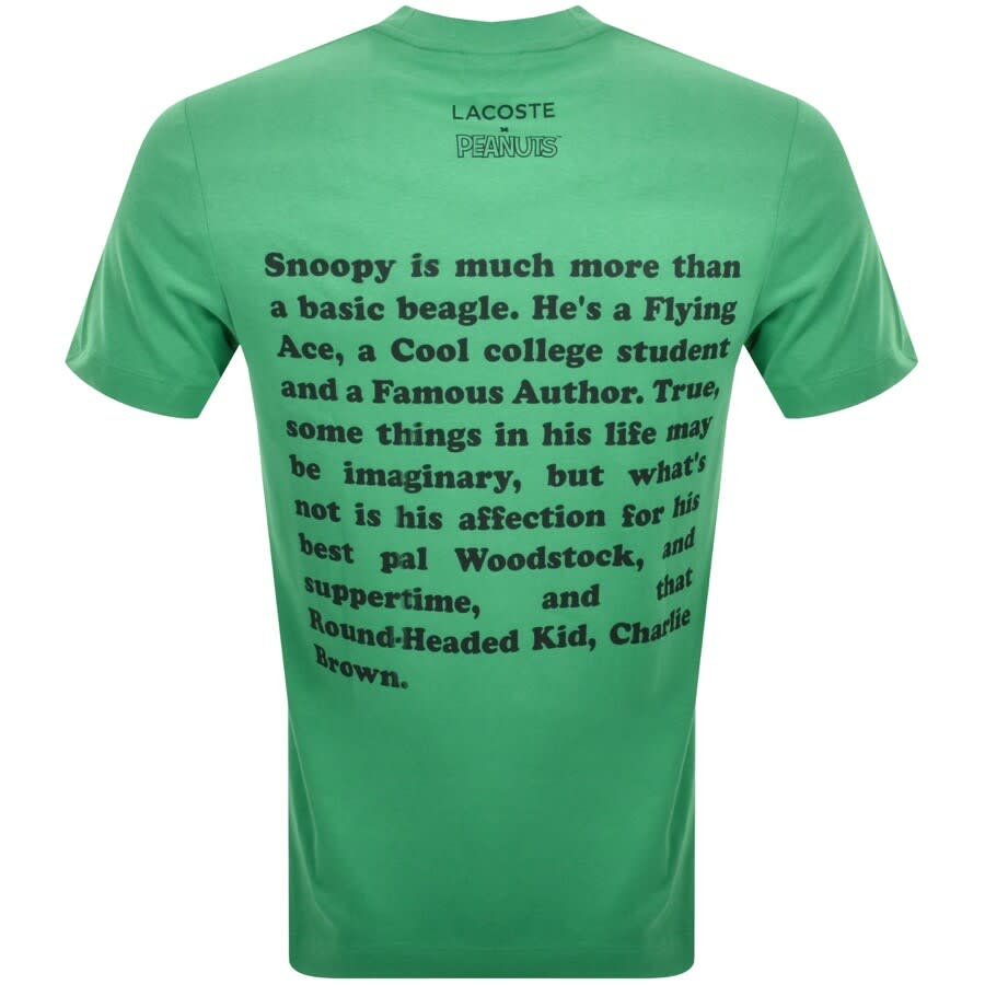 Alternative Image for ProductLacoste X Peanuts Logo T Shirt Green3