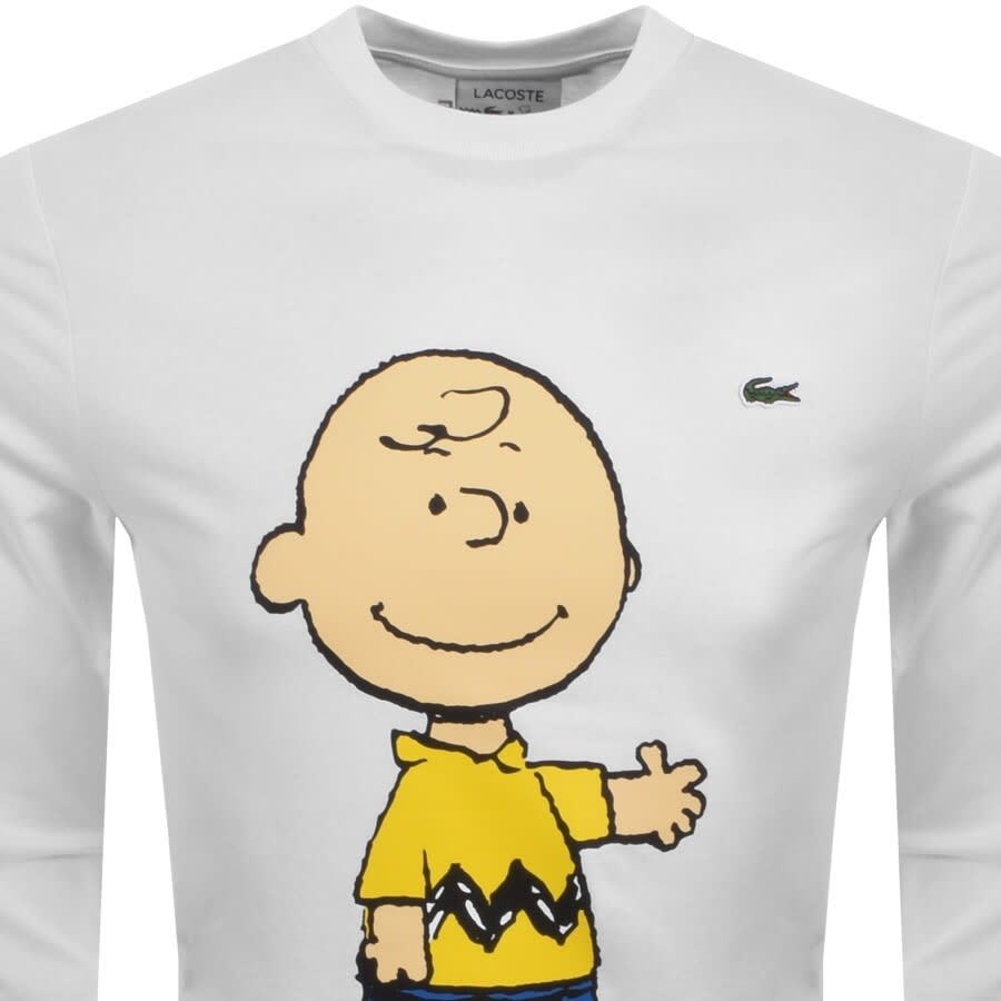 Alternative Image for ProductLacoste X Peanuts Long Sleeve Logo T Shirt White2