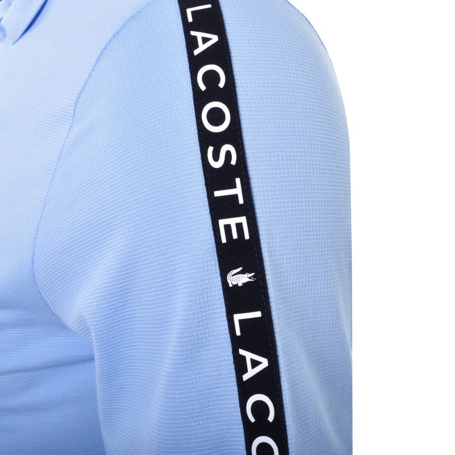 Alternative Image for ProductLacoste Taped Logo Polo T Shirt Blue3