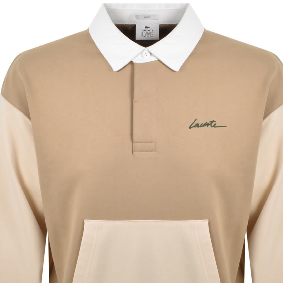 Alternative Image for ProductLacoste Live Logo Sweatshirt Beige2