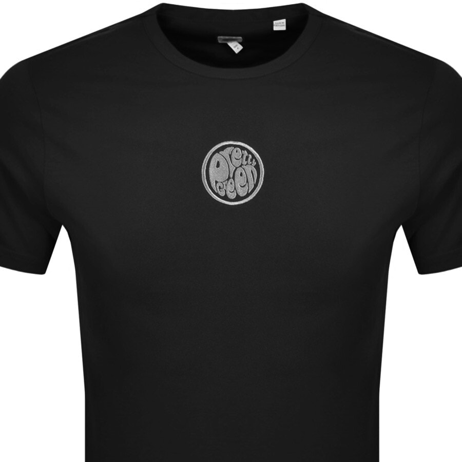 Alternative Image for ProductPretty Green Layland Logo T Shirt Black2