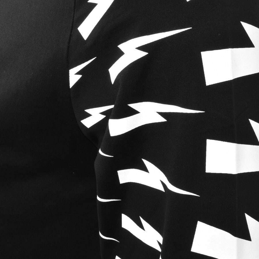 Alternative Image for ProductNeil Barrett Thunderbolt Long Sleeve T Shirt Black3