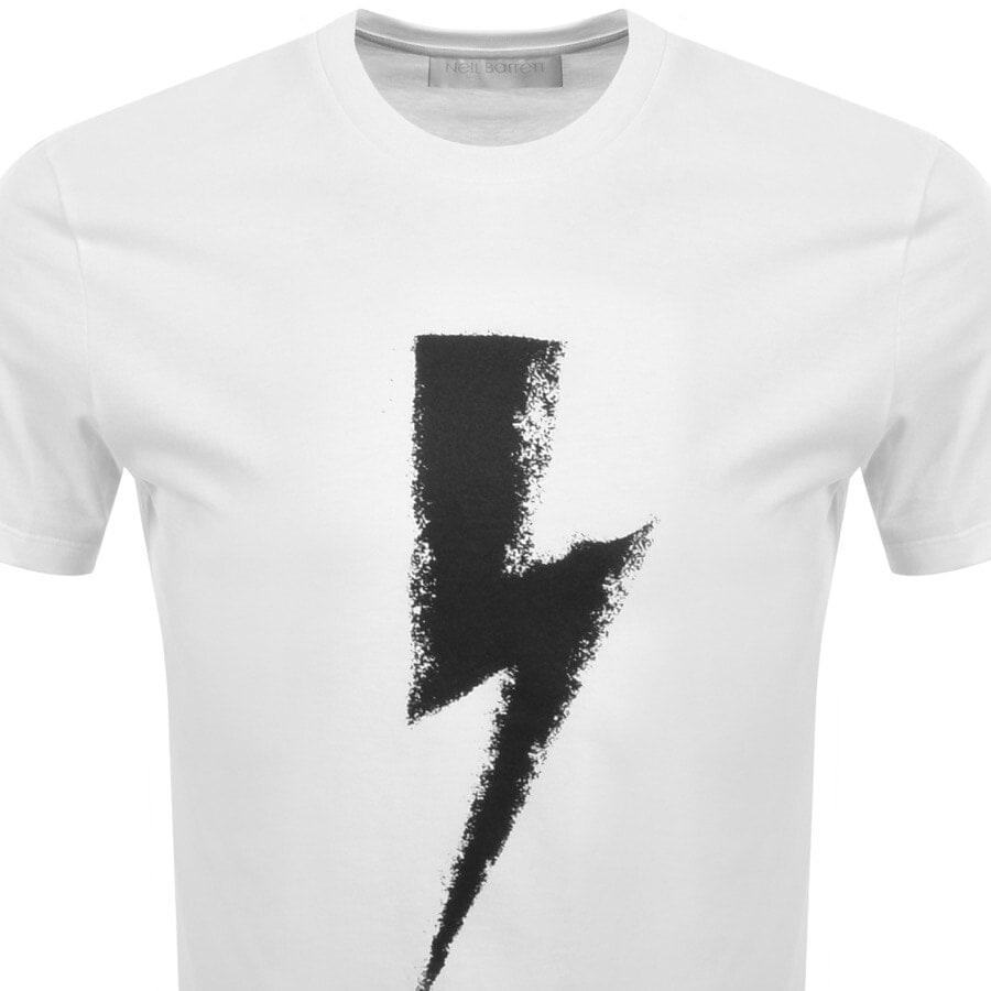 Alternative Image for ProductNeil Barrett Chalk Bolt T Shirt White2