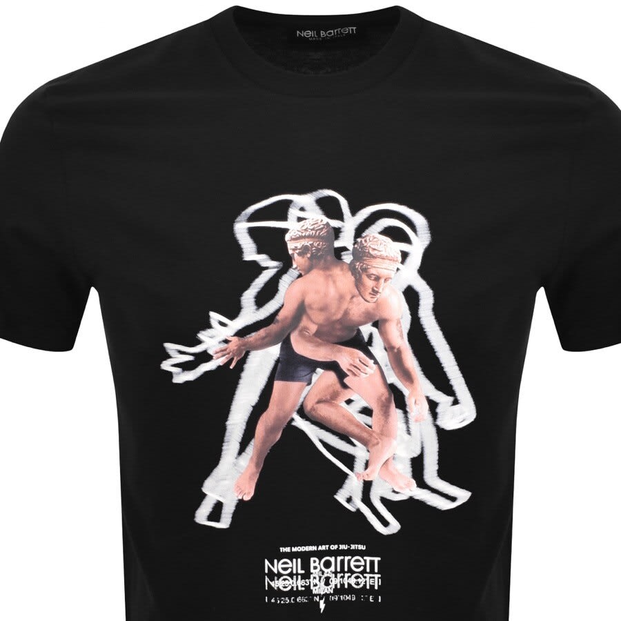 Alternative Image for ProductNeil Barrett Modern Art T Shirt Black2