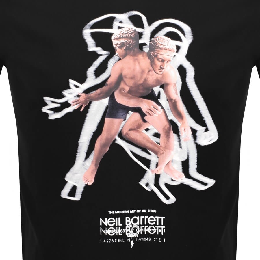 Alternative Image for ProductNeil Barrett Modern Art T Shirt Black3