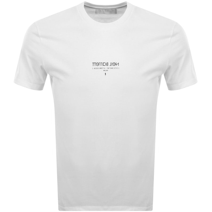 Alternative Image for ProductNeil Barrett Coordina Logo T Shirt White1