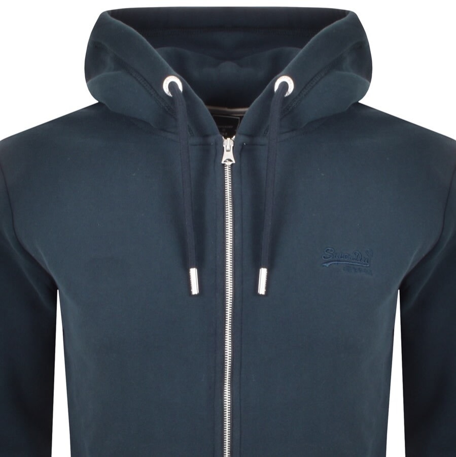 Alternative Image for ProductSuperdry Classic Full Zip Hoodie Navy2