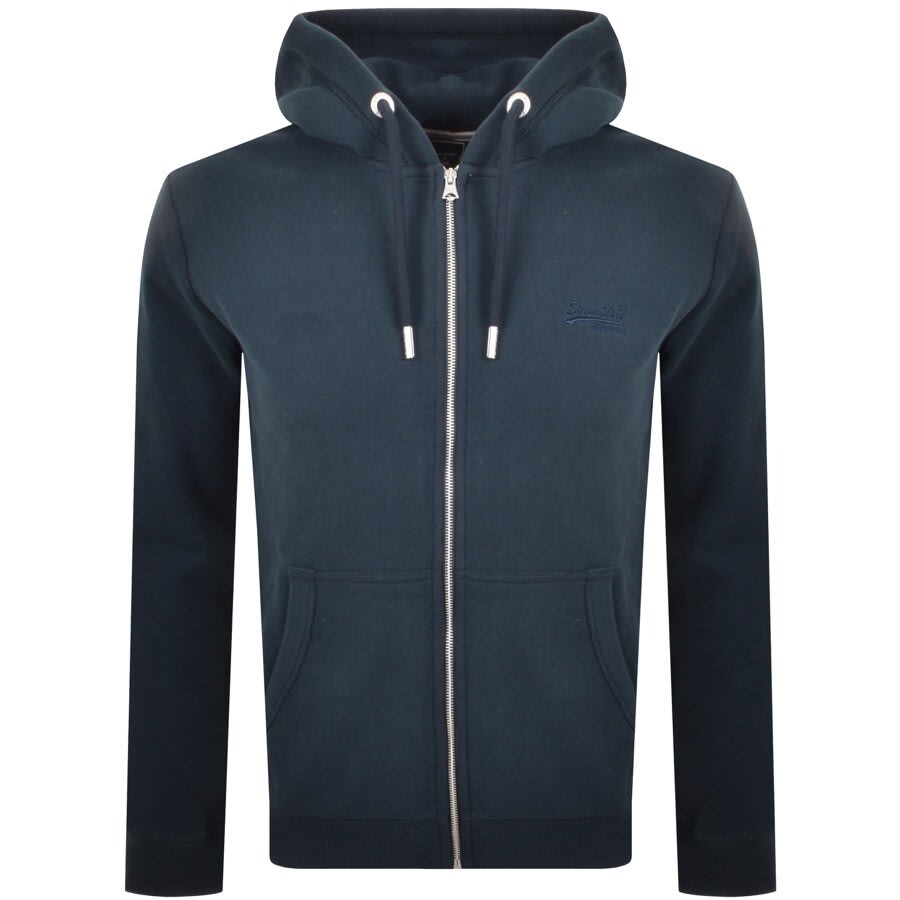 Alternative Image for ProductSuperdry Classic Full Zip Hoodie Navy1