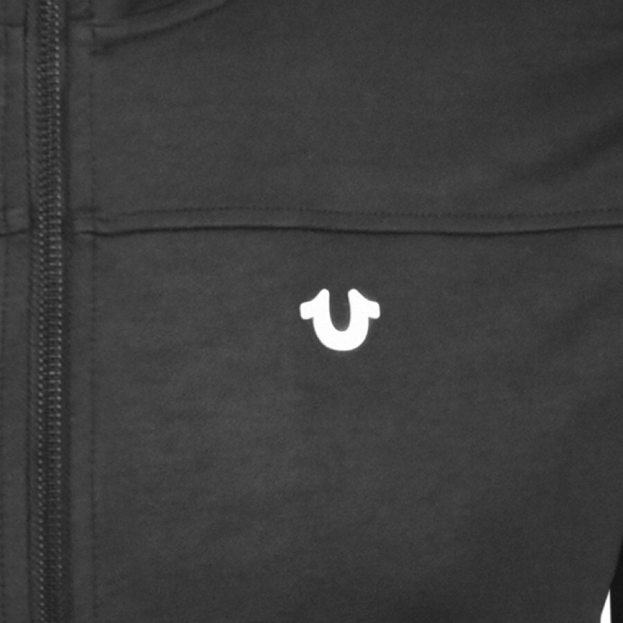 Alternative Image for ProductTrue Religion Logo Full Zip Sweatshirt Black3