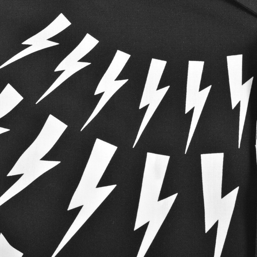 Alternative Image for ProductNeil Barrett Short Sleeve Crazy Bolts Shirt Black3