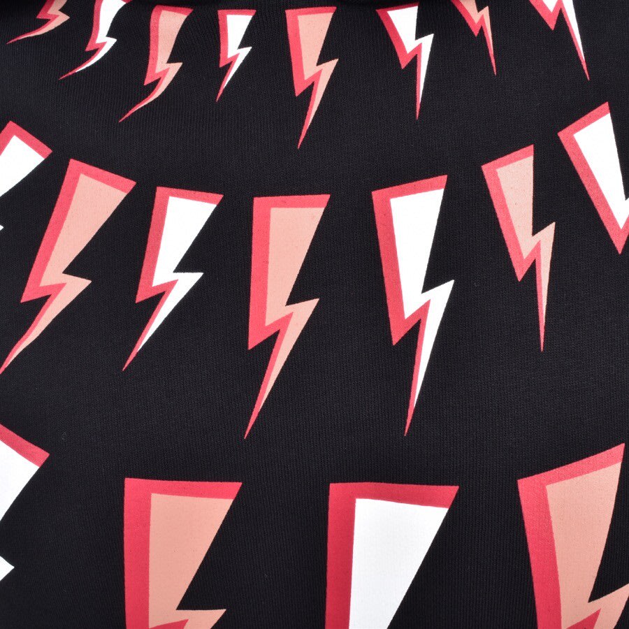 Alternative Image for ProductNeil Barrett Comic Bolts Hoodie Black3