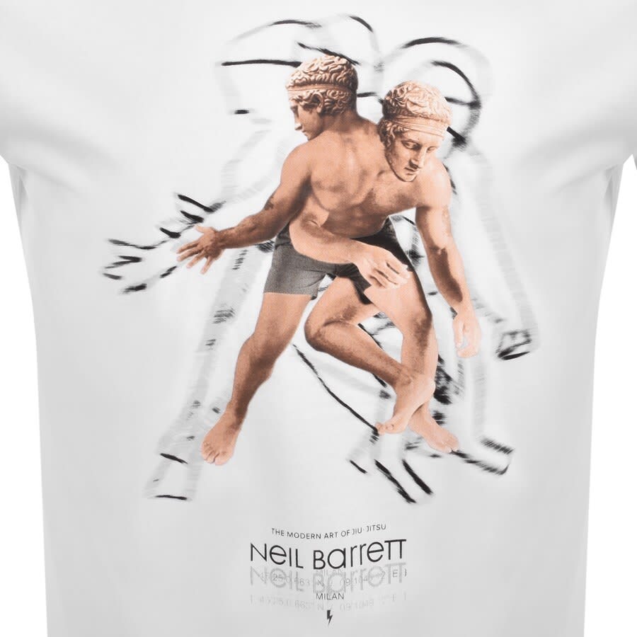 Alternative Image for ProductNeil Barrett Modern Art T Shirt White3