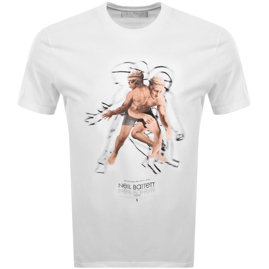 Alternative Image for ProductNeil Barrett Modern Art T Shirt White1