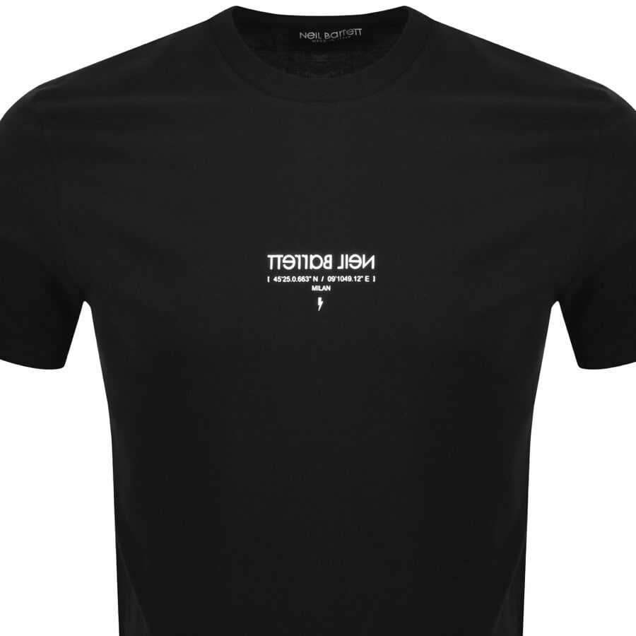 Alternative Image for ProductNeil Barrett Coordina Logo T Shirt Black2