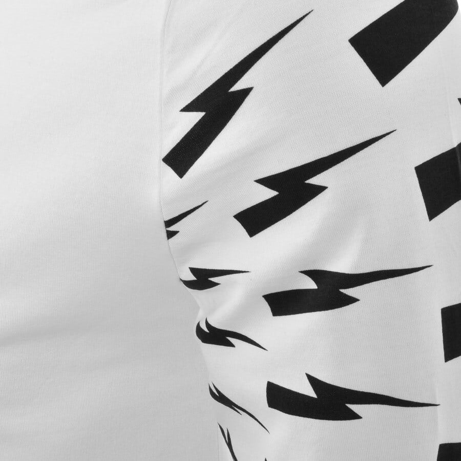Alternative Image for ProductNeil Barrett Thunderbolt Long Sleeve T Shirt White3