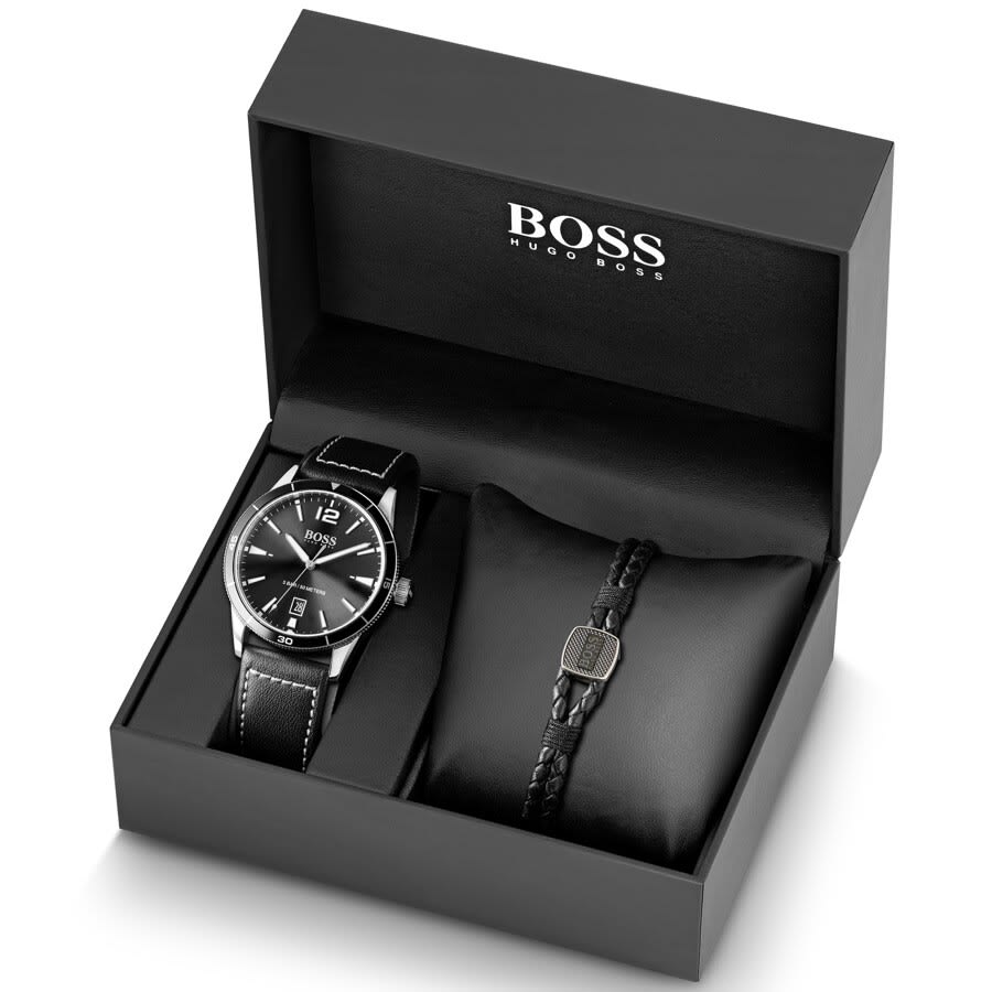 BOSS Watch Bracelet Gift Set Black | Mainline Menswear