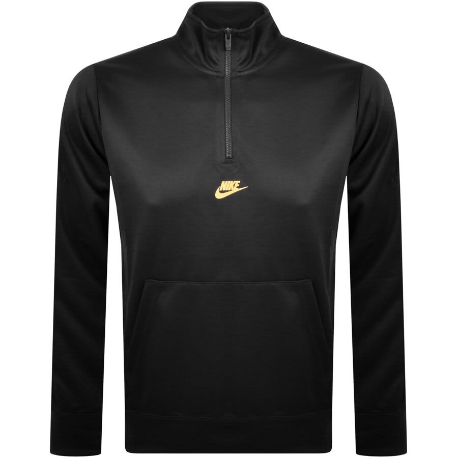 Nike Half Zip Repeat Sweatshirt Black | Mainline Menswear