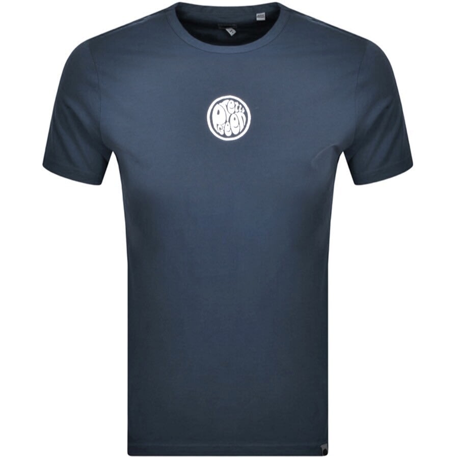 Alternative Image for ProductPretty Green Layland Logo T Shirt Navy1