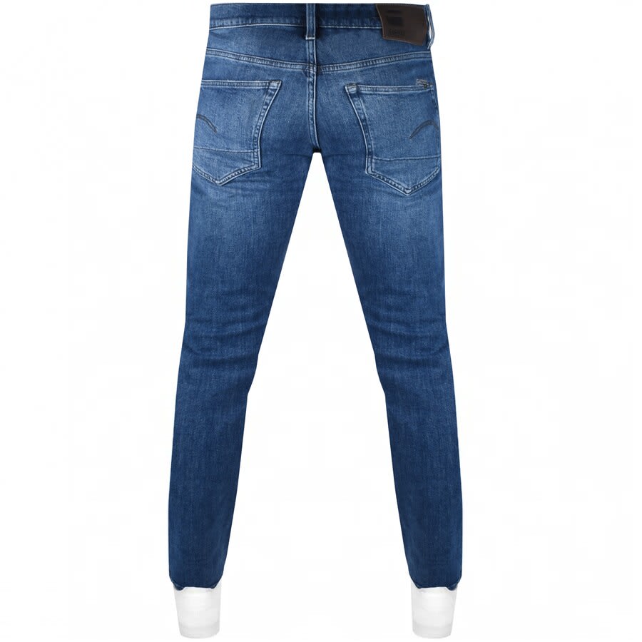 Alternative Image for ProductG Star Raw 3301 Straight Tapered Jeans Blue2