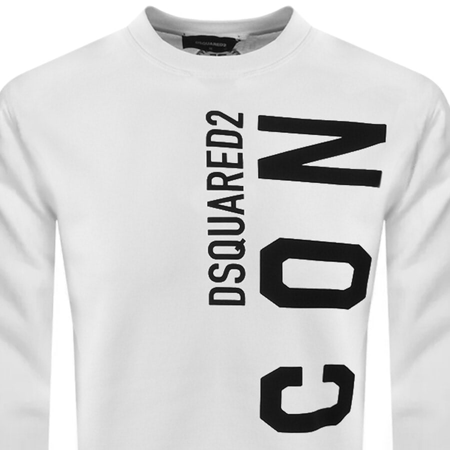 Alternative Image for ProductDSQUARED2 Crew Neck Logo Sweatshirt White2