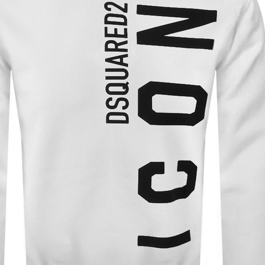 Alternative Image for ProductDSQUARED2 Crew Neck Logo Sweatshirt White3