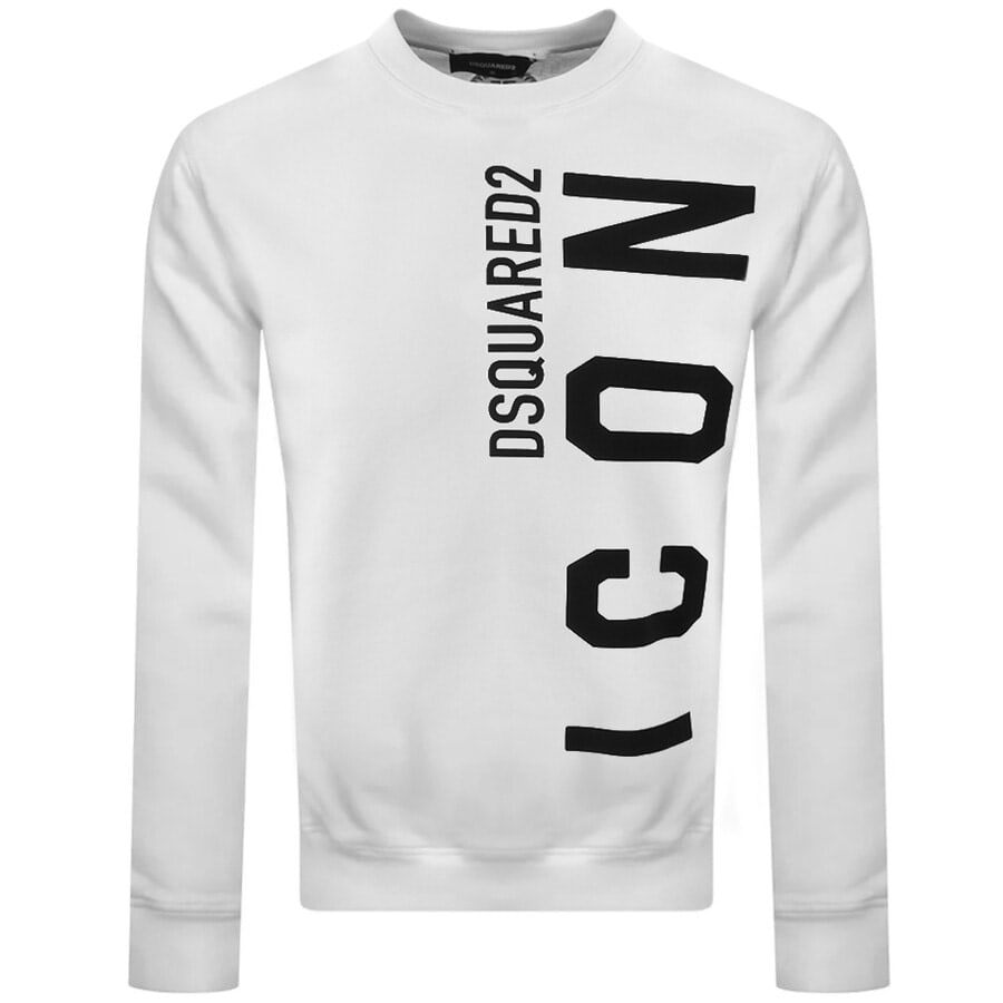 Alternative Image for ProductDSQUARED2 Crew Neck Logo Sweatshirt White1