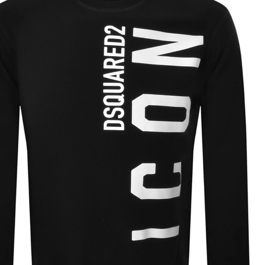 Alternative Image for ProductDSQUARED2 Crew Neck Logo Sweatshirt Black3