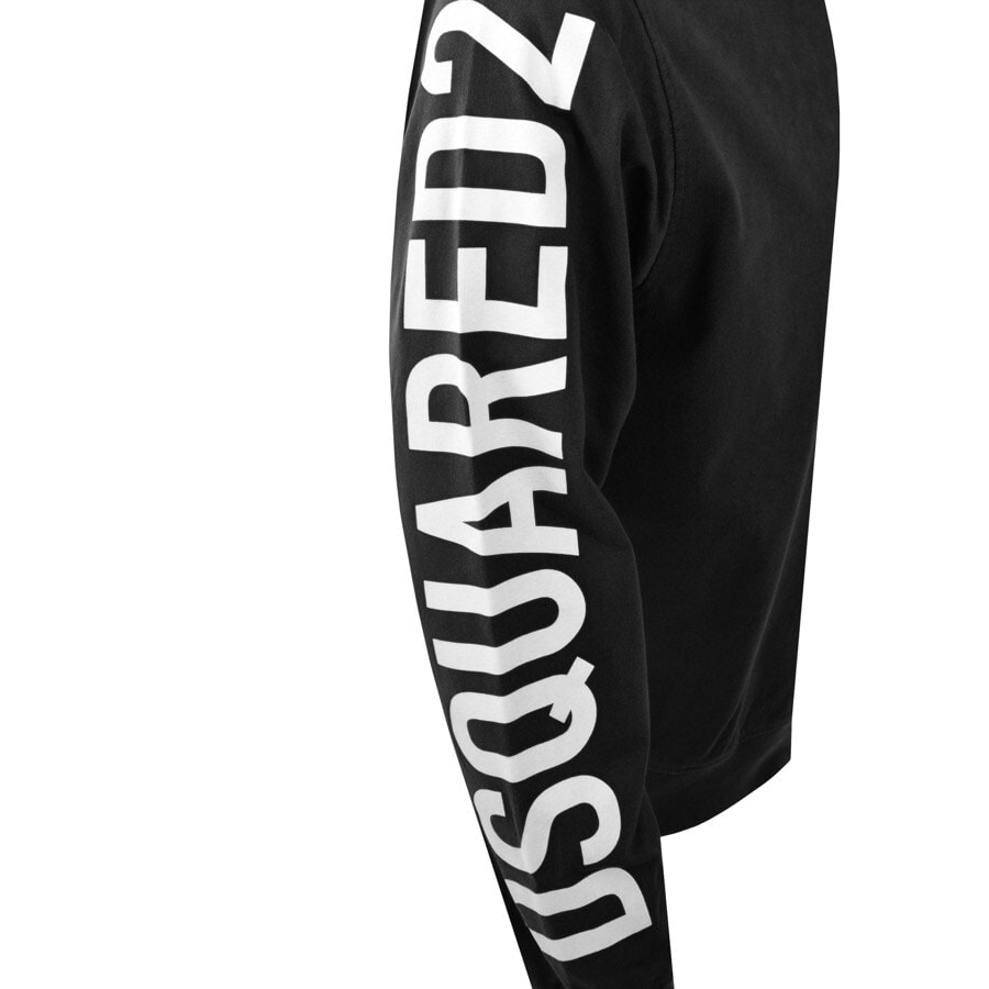 Alternative Image for ProductDSQUARED2 Full Zip Logo Hoodie Black2