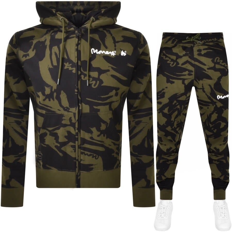 trening nike camouflage print zipped hoodie